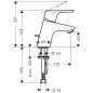 Hansgrohe Focus E2 - Mitigeur de lavabo 70 avec vidage, chrome 31539000