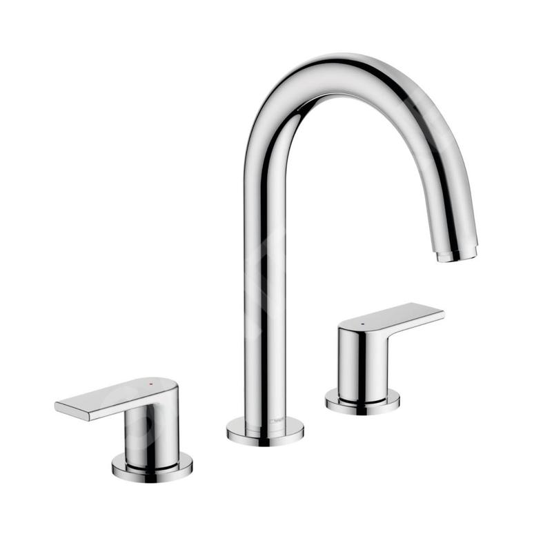 Hansgrohe Vernis Shape - Mitigeur de lavabo avec vidage, installation 3 trous, chrome 71563000