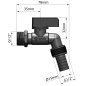 ARCO jardin Angled Valve Nano 1/2"x1/2" D15, anticalc ARCO jardin Angled Valve Nano 1/2"x1/2" D15, anticalc