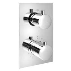 Sapho Kimura - Mitigeur thermostatique de douche encastré, 2 sorties, chrome KU382