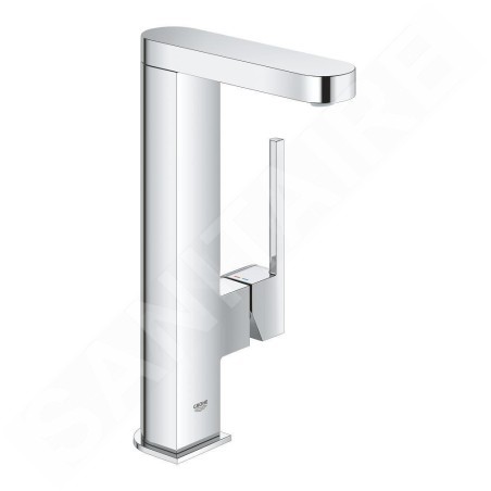Grohe Plus - Mitigeur de lavabo L avec garniture de vidage Push-Open a bec extractible, chrome 23844003