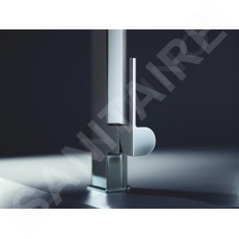 Grohe Plus - Mitigeur de lavabo L avec garniture de vidage Push-Open a bec extractible, chrome 23844003