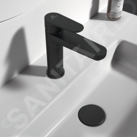 Ideal Standard Cerafine O - Mitigeur de lavabo avec click-clack, noir BD131XG