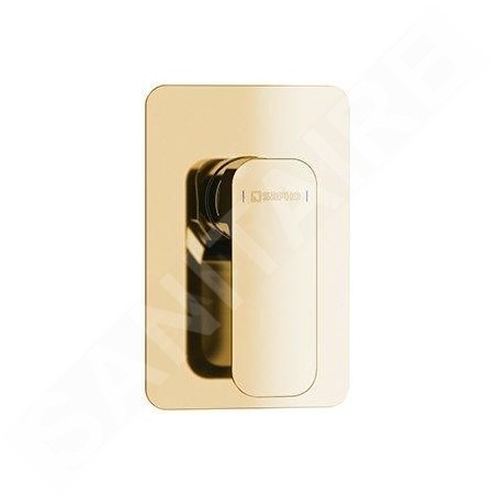 Sapho Spy - Mitigeur de douche encastré avec corps, pour 2 appareils, or PY41/17