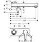 Hansgrohe Talis S - Mitigeur de lavabo encastré, chrome 72111000