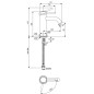 Ideal Standard Ceraline Nuovo - Mitigeur de lavabo, BlueStart, noir soyeux BD757XG