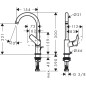 Hansgrohe Logis - Mitigeur de lavabo 210 avec garniture de vidage, chrome 71130000