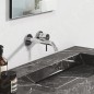 Kludi Bozz - Mitigeur de lavabo encastré, 2 trous, chrome 382440576