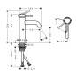 Hansgrohe Tecturis S - Mitigeur de lavabo, CoolStart, EcoSmart, chrome 73312000