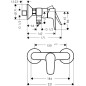 Hansgrohe Talis E - Mitigeur de douche, aspect doré poli 71760990