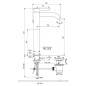 Ideal Standard CeraLine - Mitigeur de lavabo avec vidage, noir BC194XG
