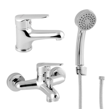 Novaservis Titania Iris New - Mélangeur bain et lavabo avec accessoires, chrome SADA94420