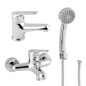 Novaservis Titania Iris New - Mélangeur bain et lavabo avec accessoires, chrome SADA94420