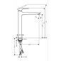 Hansgrohe Metropol - Mitigeur de lavabo 260 avec garniture de vidage Push-Open, chrome 74512000