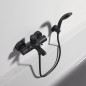 Ideal Standard CeraLine - Mitigeur de baignoire avec accessoires, noir BC270XG