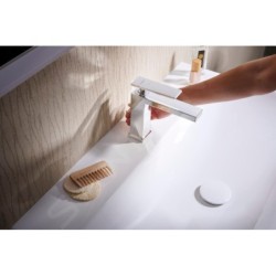 Hansgrohe Tecturis E - Mitigeur de lavabo avec vidage, CoolStart, EcoSmart, chrome 73014000