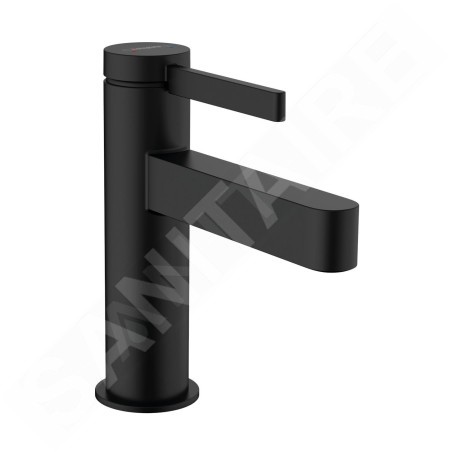 Hansgrohe Finoris - Mitigeur de lavabo 110, avec vidage, EcoSmart, noir mat 76020670