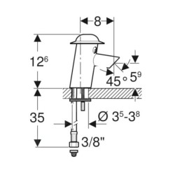 Geberit Bambini - Mitigeur lavabo électronique, enfant, alimentation secteur, multicolore 577660000