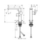 Hansgrohe Tecturis E - Mitigeur de lavabo avec vidage Push-Open, CoolStart, EcoSmart, bronze brossé 73042140