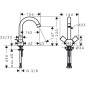 Hansgrohe Logis - Mitigeur de lavabo avec garniture de vidage, chrome 71222000