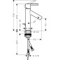 Axor Starck - Mitigeur de lavabo 210, chrome 10001000