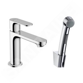 Hansgrohe Rebris S - Mitigeur de lavabo avec douchette de bidet, chrome 72215000