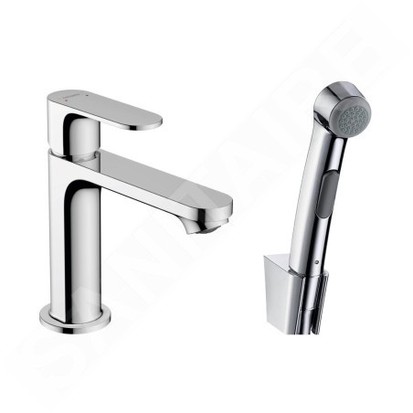 Hansgrohe Rebris S - Mitigeur de lavabo avec douchette de bidet, chrome 72215000