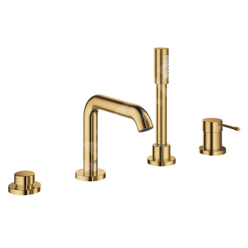 Grohe Essence - Combiné quatre trous pour plage de baignoire, Cool Sunrise 19578GL1 Grohe Essence - Combiné quatre trous pour plage de baignoire, Cool Sunrise 19578GL1