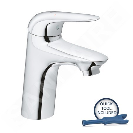 Grohe Wave - Mitigeur de lavabo avec vidage Push-Open, chrome 23583001