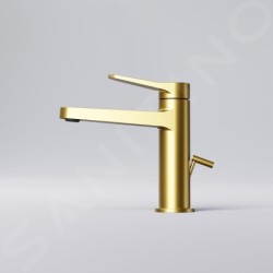Steinberg 340 - Mitigeur de  lavabo, avec garniture de vidage, or brossé 340 1000 BG