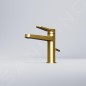 Steinberg 340 - Mitigeur de  lavabo, avec garniture de vidage, or brossé 340 1000 BG