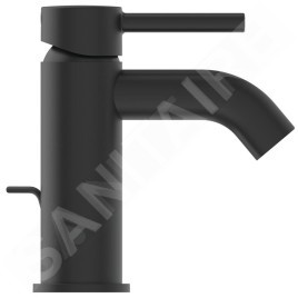 Ideal Standard CeraLine - Mitigeur de lavabo avec vidage, noir BC193XG
