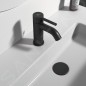 Ideal Standard CeraLine - Mitigeur de lavabo avec vidage, noir BC193XG
