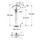 Grohe Essence - Mitigeur de baignoire à monter au sol, Warm Sunset 23491DA1 Grohe Essence - Mitigeur de baignoire à monter au sol, Warm Sunset 23491DA1