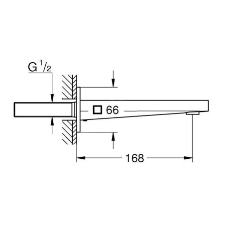 Grohe Plus - Bec déverseur de baignoire, chrome 13404003