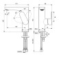 Ideal Standard Cerafine O - Mitigeur de lavabo, noir BC555XG
