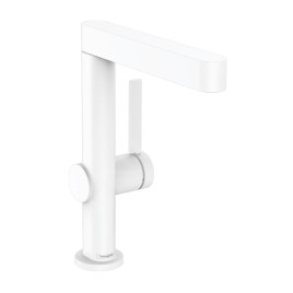 Hansgrohe Finoris - Mitigeur de lavabo 230, avec vidage Push-Open et bec rotatif, blanc mat 76060700