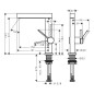 Hansgrohe Finoris - Mitigeur de lavabo 230, avec vidage Push-Open et bec rotatif, blanc mat 76060700