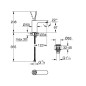 Grohe Get - Mitigeur de lavabo avec vidage Push-Open, chrome 23800000