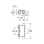 Grohe Grohtherm Cube - Mitigeur thermostatique de baignoire, chrome 34502000 Grohe Grohtherm Cube - Mitigeur thermostatique de baignoire, chrome 34502000