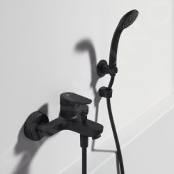 Ideal Standard Cerafine O - Mitigeur de baignoire avec accessoires, Noir BC706XG