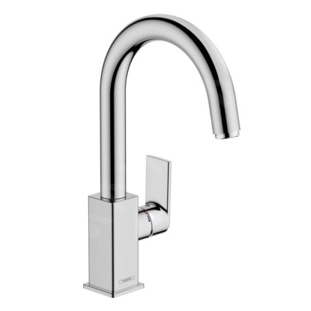 Hansgrohe Vernis Shape - Mitigeur de lavabo avec vidage et bec rotatif, EcoSmart, chrome 71564000