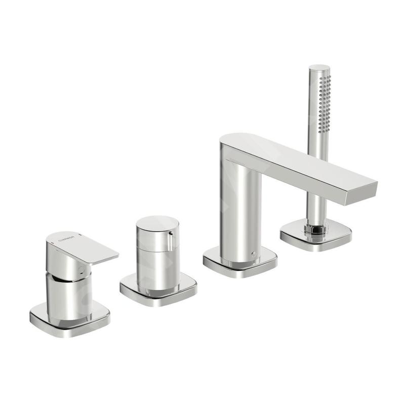 Hansa Stela - Mitigeur 4 trous pour bord de baignoire, chrome 57302173 Hansa Stela - Mitigeur 4 trous pour bord de baignoire, chrome 57302173