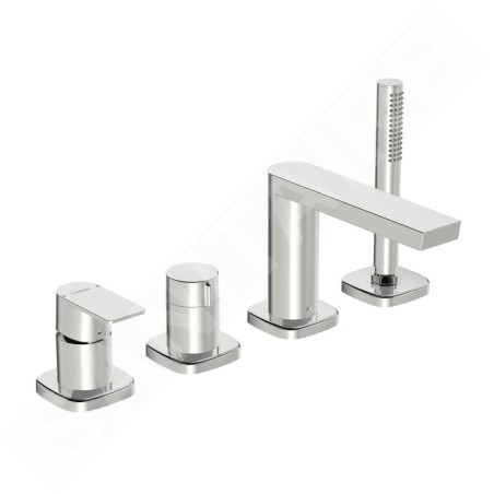 Hansa Stela - Mitigeur 4 trous pour bord de baignoire, chrome 57302173