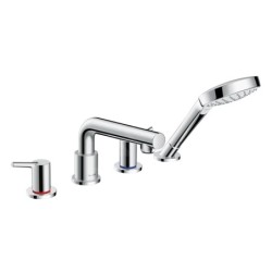 Hansgrohe Talis S - Mitigeur pour montage sur bord de baignoire, installation 4 trous, chrome 72419000