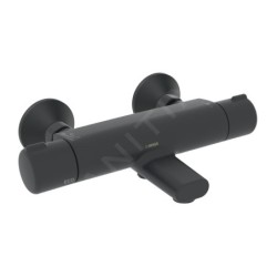 Hansa Micra - Mitigeur de baignoire thermostatique, Thermo Cool, noir mat 5816217133