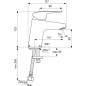 Ideal Standard CeraFlex - Mitigeur de lavabo, chrome B1710AA
