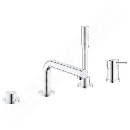 Grohe Concetto - Mitigeur au bord de baignoire, installation 4 trous, chrome 19576002