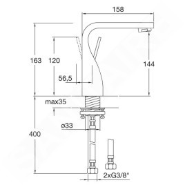Steinberg 230 - Mitigeur de lavabo, chrome 230 1010