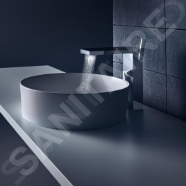 Axor MyEdition - Mitigeur de lavabo, avec garniture de vidage Push-Open, chrome/verre noir 47020600